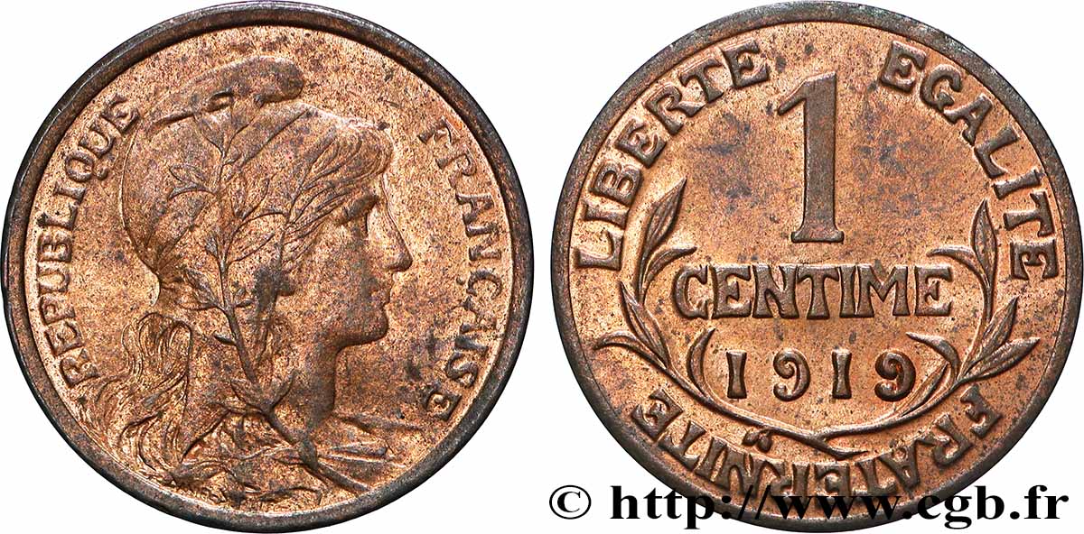 1 centime Daniel-Dupuis 1919 Paris F.105/18 SC