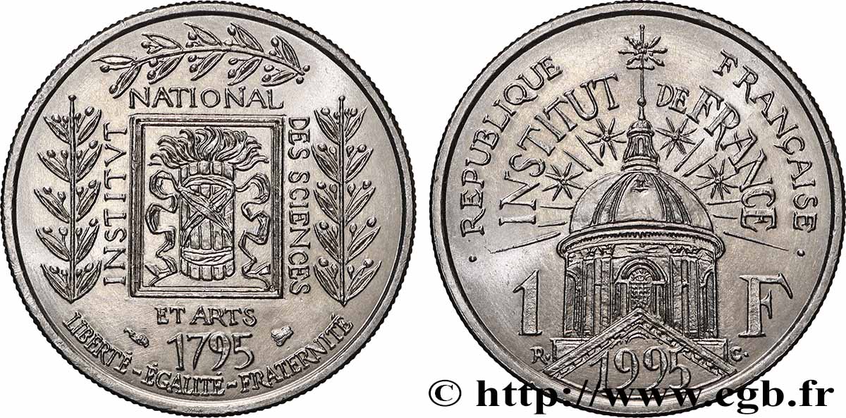 1 franc Institut de France 1995 F.230/2 EBC+