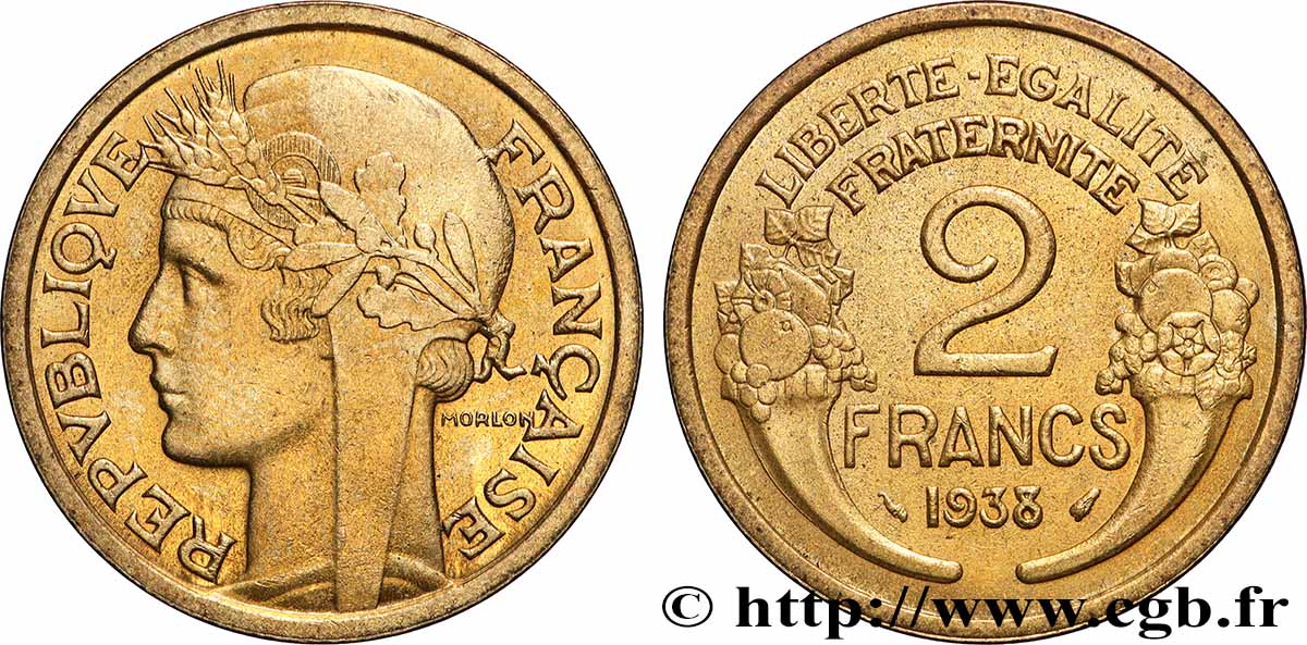 2 francs Morlon 1938 F.268/11 q.SPL