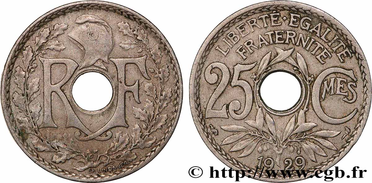 25 centimes Lindauer 1929 F.171/13 MBC