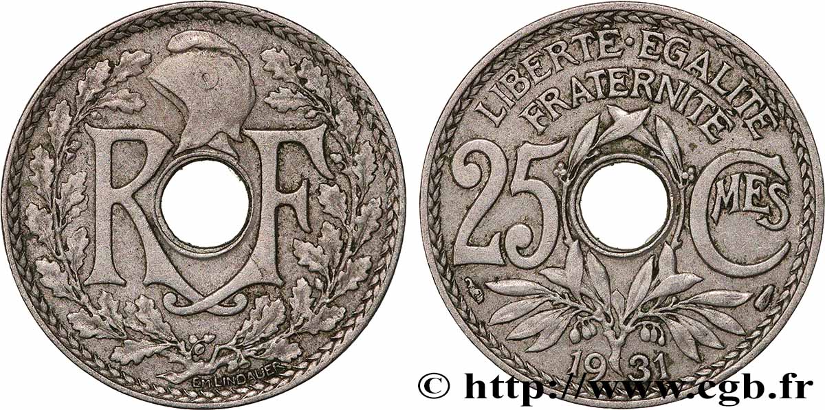 25 centimes Lindauer 1931 F.171/15 SS