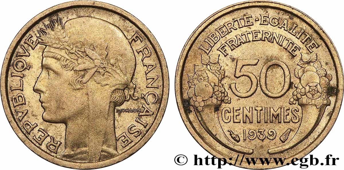 50 centimes Morlon 1939 F.192/15 SPL+