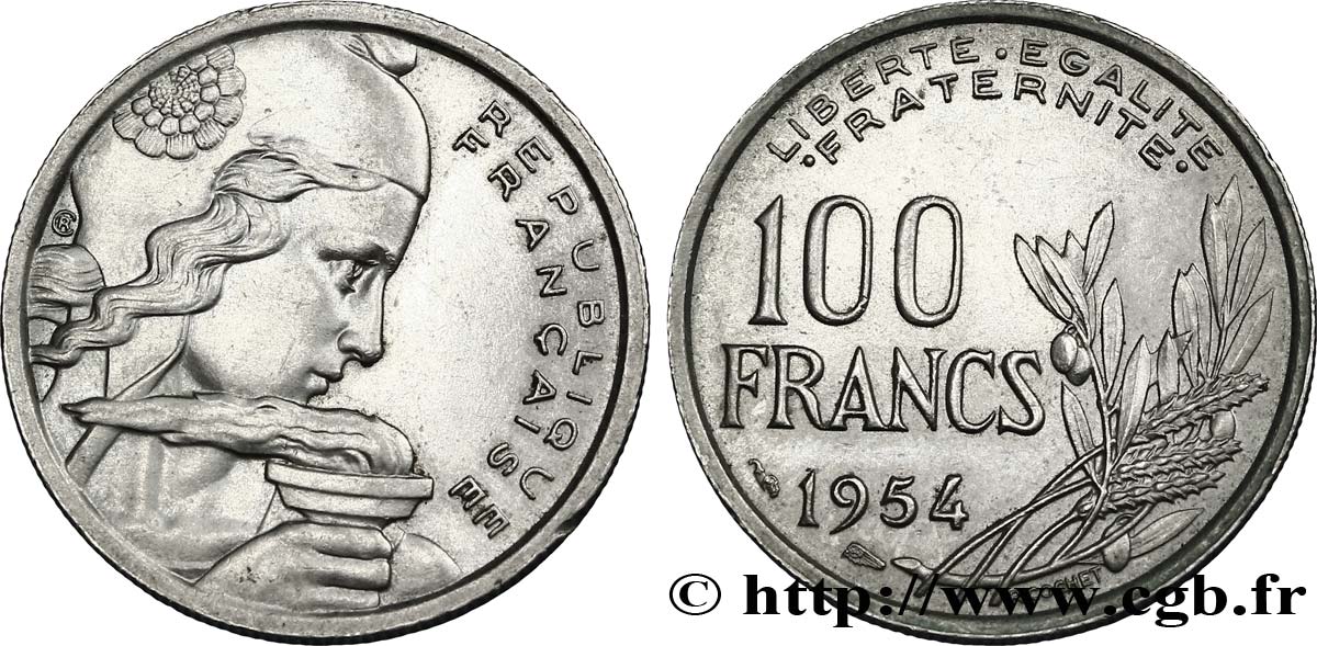 100 francs Cochet 1954  F.450/2 MS60 