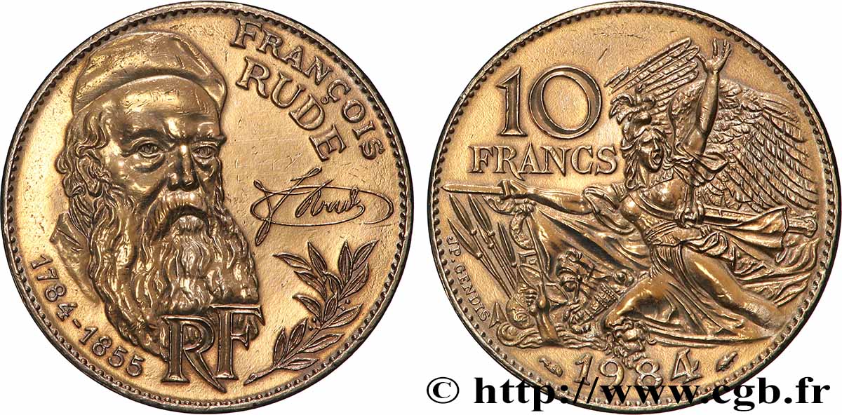 10 francs François Rude 1984 F.369/2 VZ