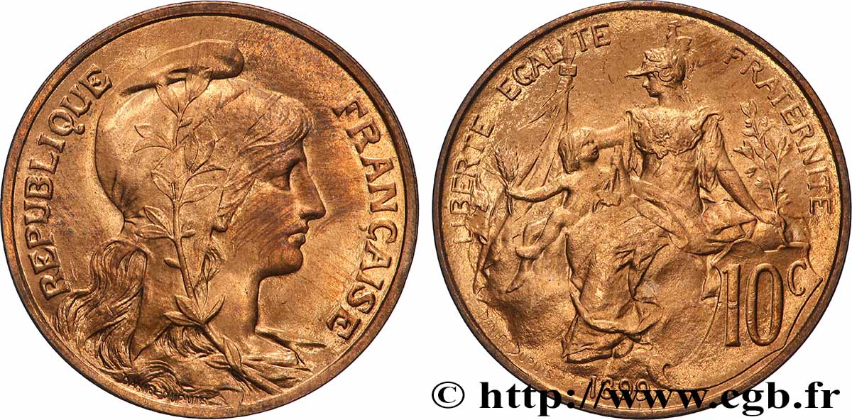 10 centimes Daniel-Dupuis 1899 F.136/7 MS63