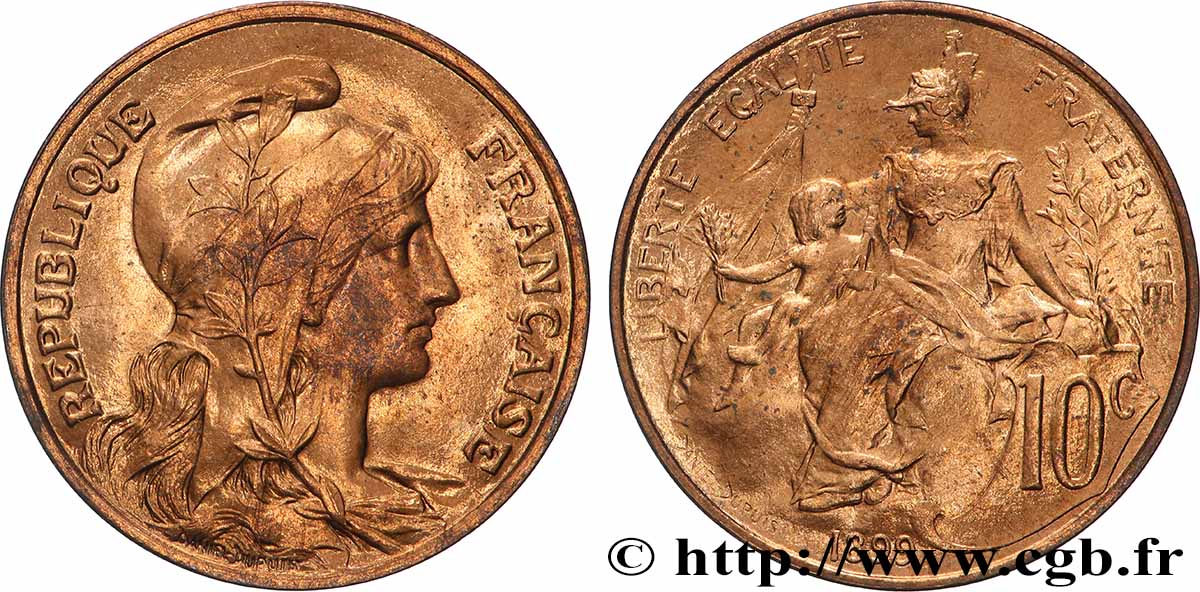 10 centimes Daniel-Dupuis 1899 F.136/7 MS63