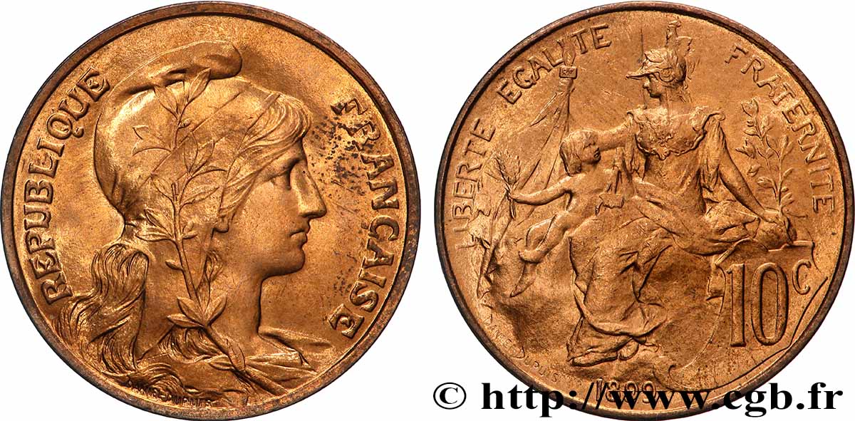 10 centimes Daniel-Dupuis 1899 F.136/7 MS63