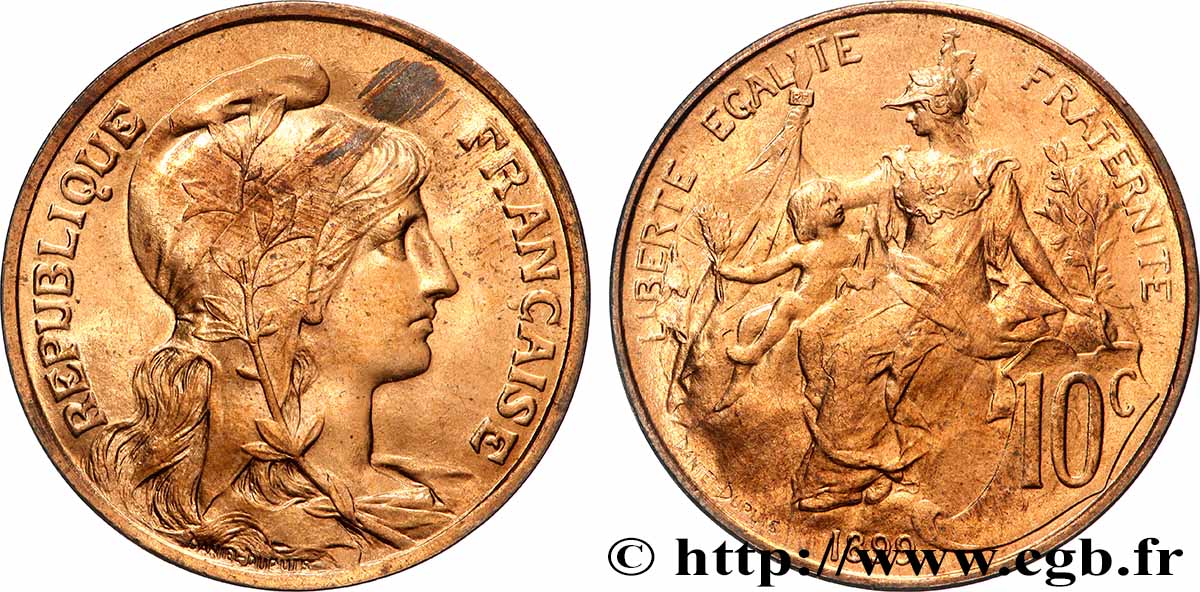 10 centimes Daniel-Dupuis 1899 F.136/7 fST63