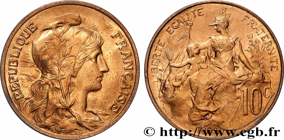 10 centimes Daniel-Dupuis 1899 F.136/7 MS63
