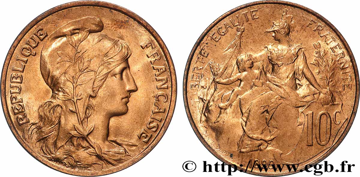 10 centimes Daniel-Dupuis 1899 F.136/7 MS63