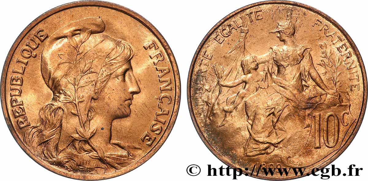 10 centimes Daniel-Dupuis 1899 F.136/7 SPL63