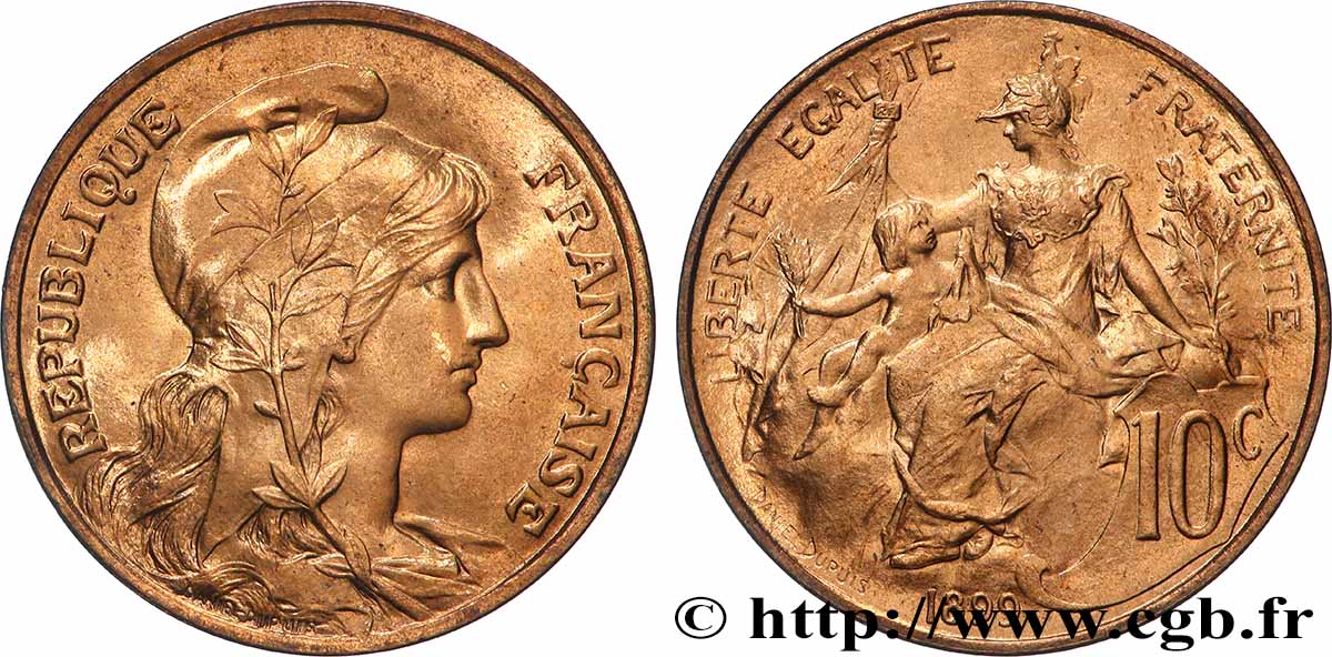 10 centimes Daniel-Dupuis 1899 F.136/7 MS63