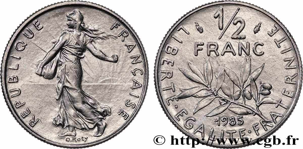 1/2 franc Semeuse 1985 Pessac F.198/24 SPL