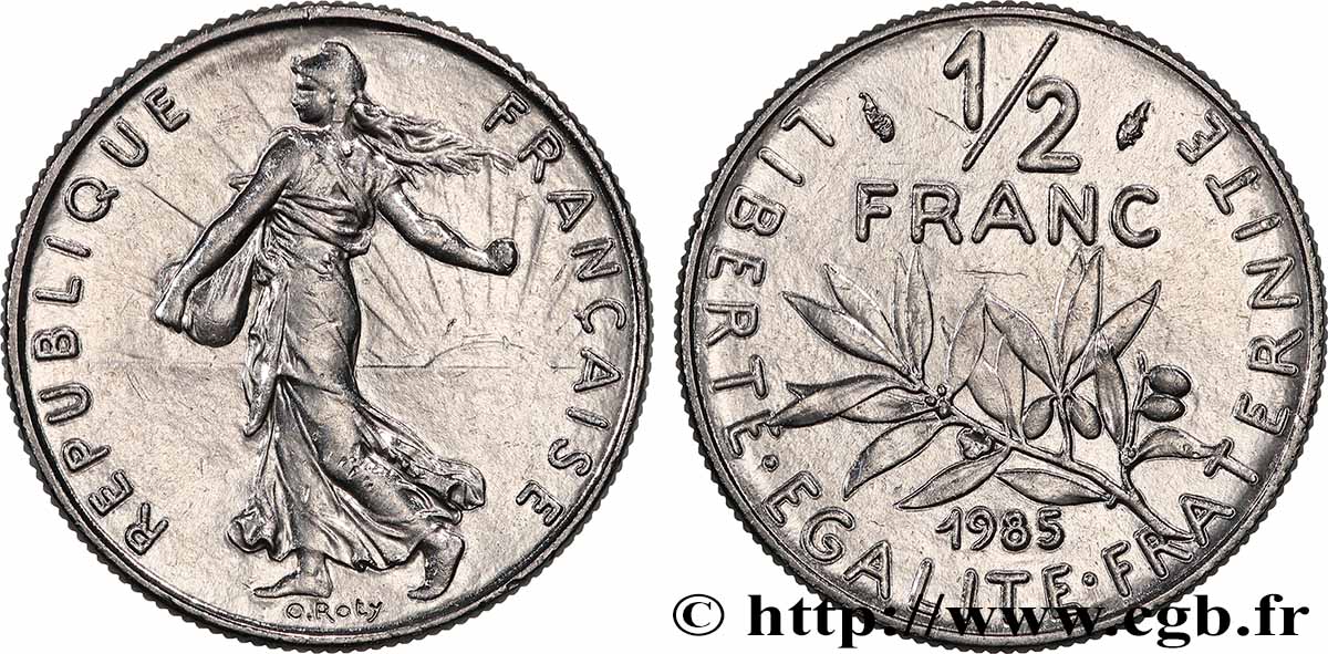 1/2 franc Semeuse 1985 Pessac F.198/24 MS