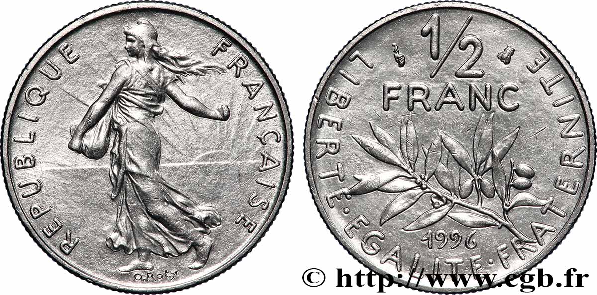1/2 franc Semeuse 1996 Pessac F.198/39 MS