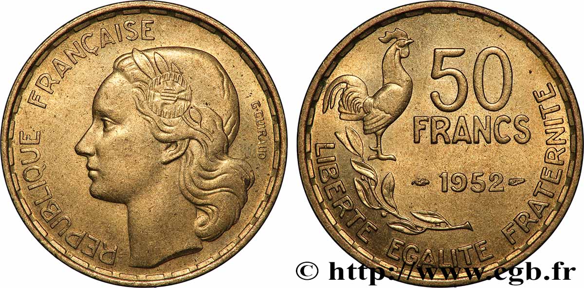 50 francs Guiraud 1952 F.425/8 AU