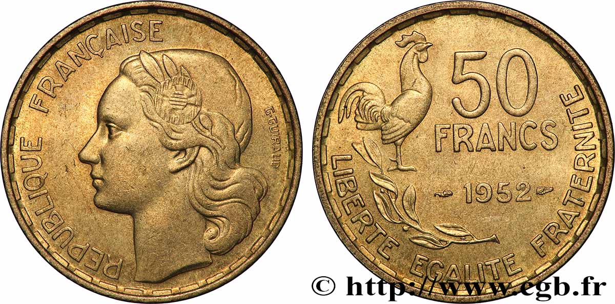 50 francs Guiraud 1952 F.425/8 VZ