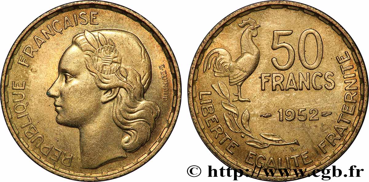 50 francs Guiraud 1952 F.425/8 VZ