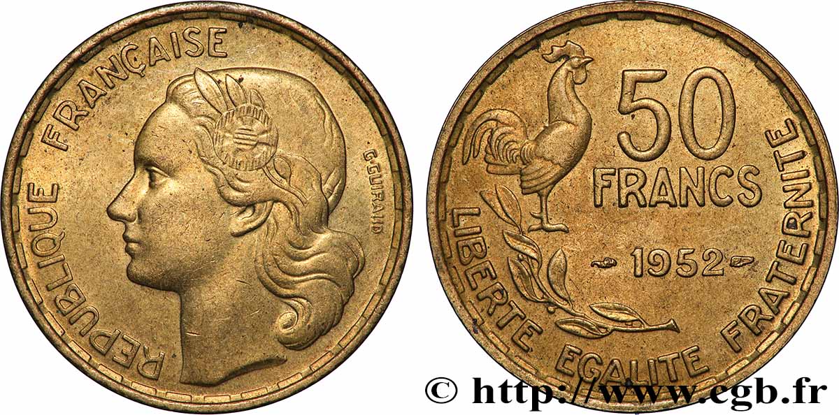 50 francs Guiraud 1952 F.425/8 SPL