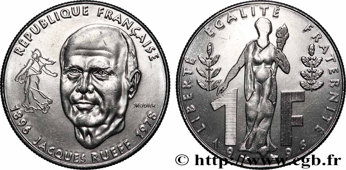 1 franc Jacques Rueff 1996 Pessac F.231/2 MS
