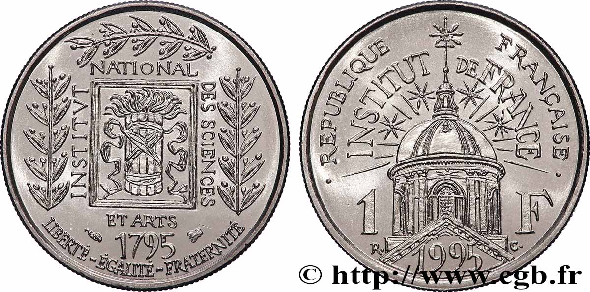 1 franc Institut de France 1995 F.230/2 MS