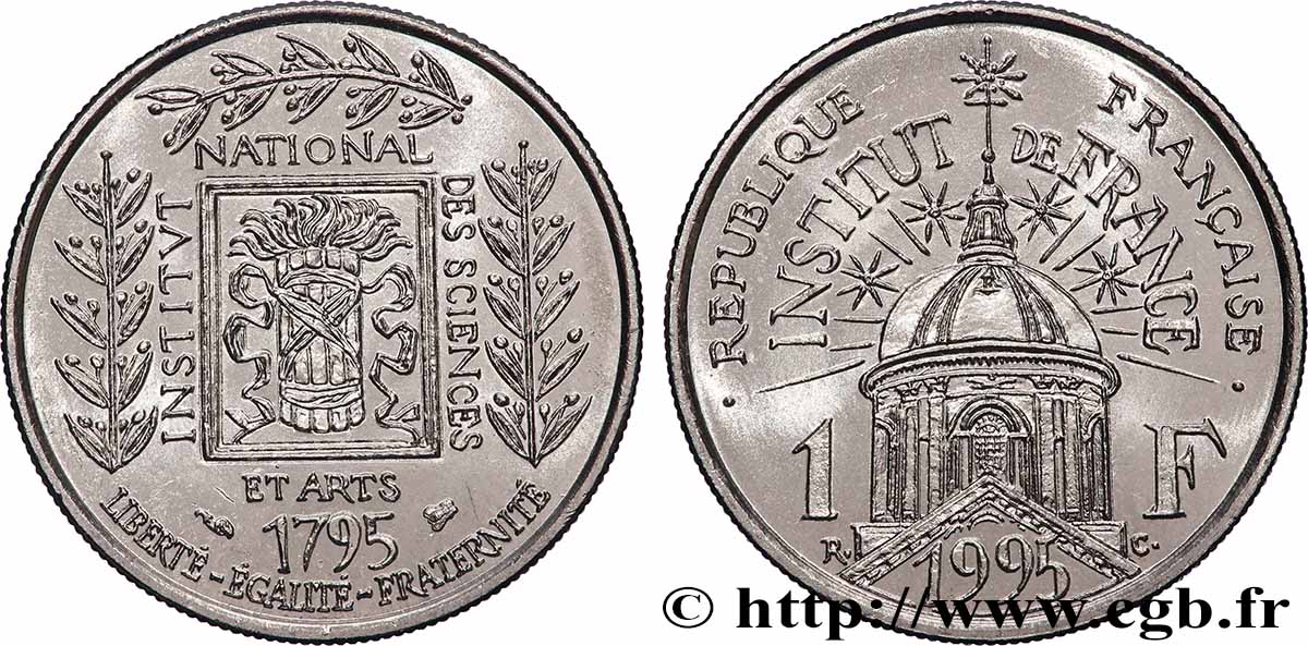 1 franc Institut de France 1995 F.230/2 MS