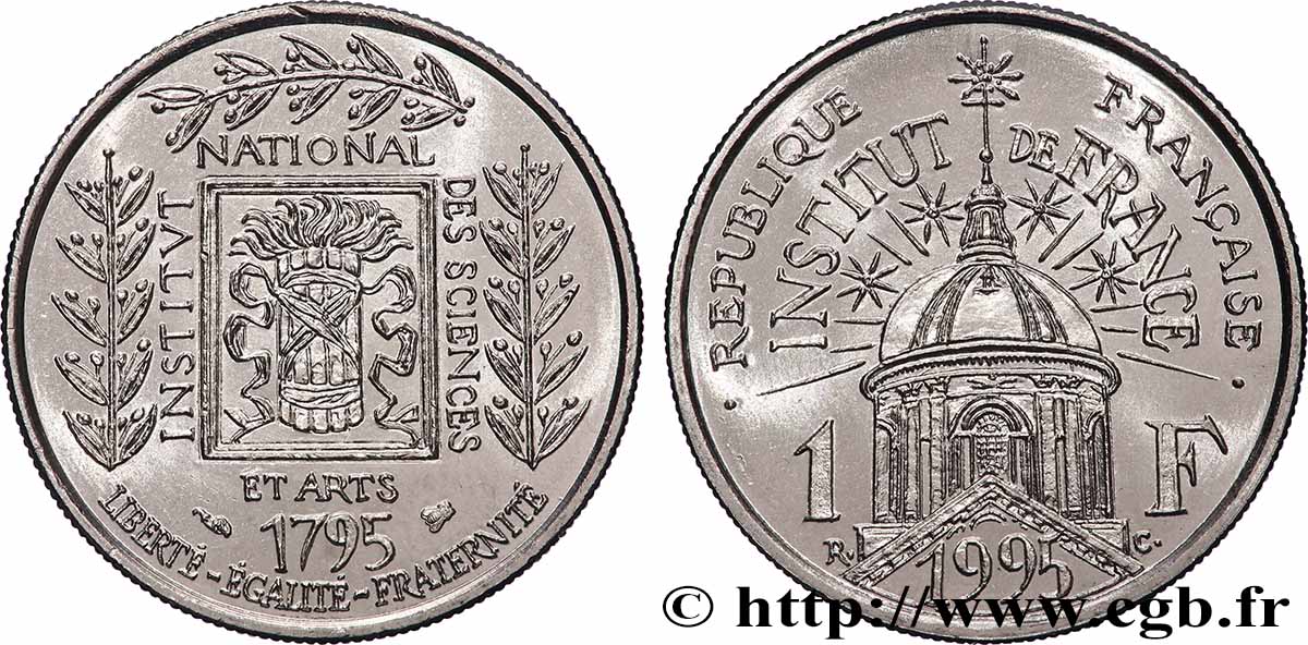 1 franc Institut de France 1995 F.230/2 MS