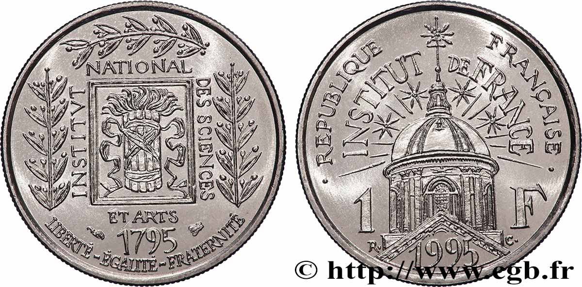 1 franc Institut de France 1995 F.230/2 MS