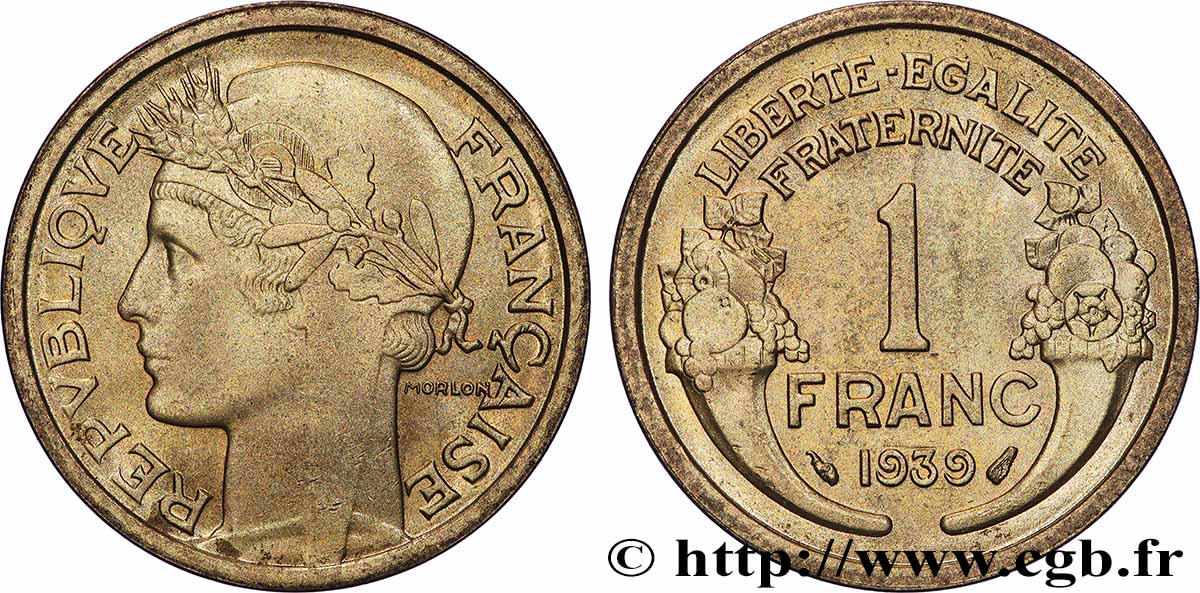 1 franc Morlon 1939 Paris F.219/10 fST63