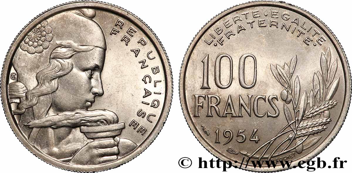 100 francs Cochet 1954 F.450/2 SPL63