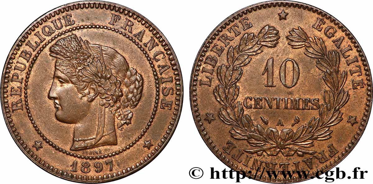 10 centimes Cérès 1897 Paris F.135/44 VZ55
