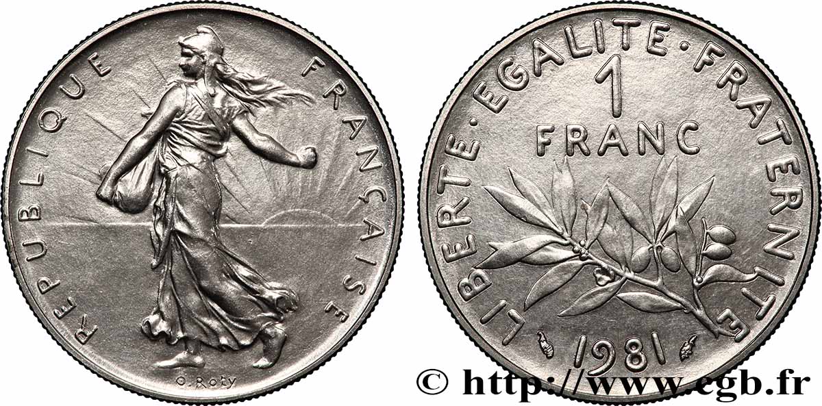 1 franc Semeuse, nickel 1981 Pessac F.226/26 fST