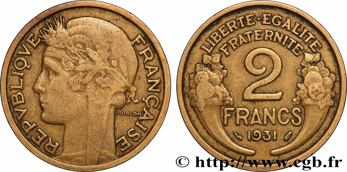 2 francs Morlon 1931 F.268/2 VF