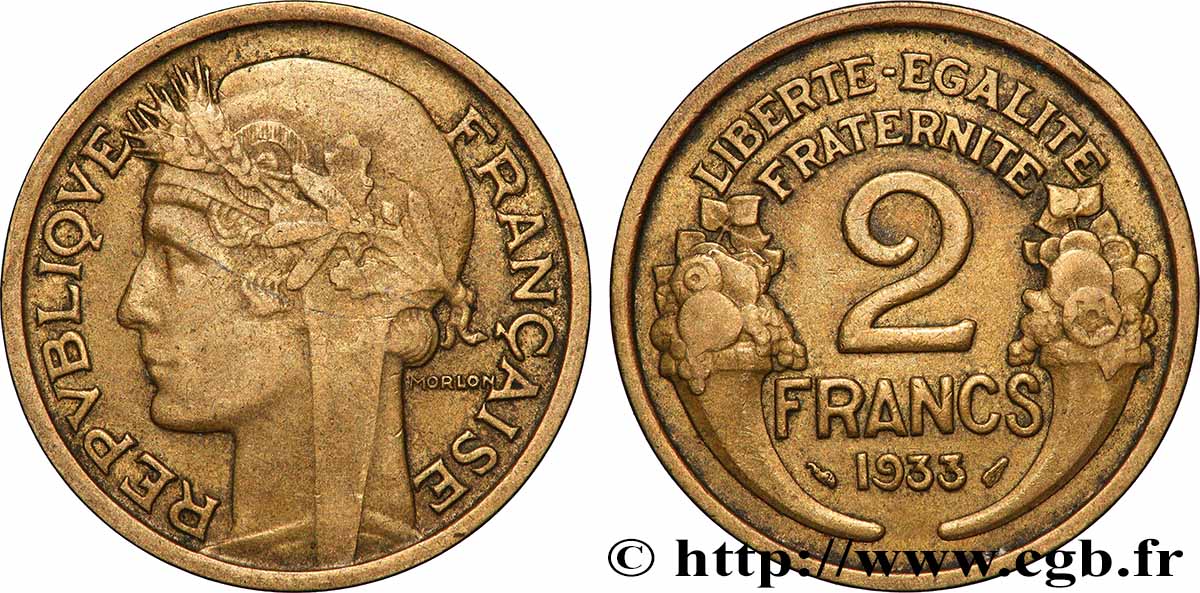 2 francs Morlon 1933 F.268/5 MBC