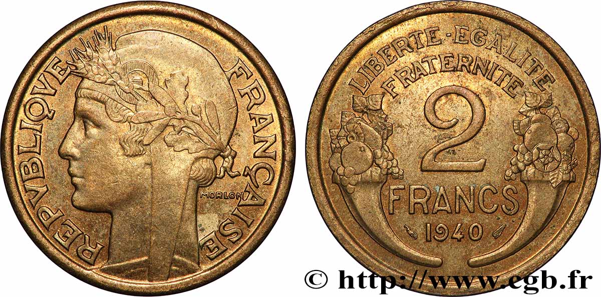 2 francs Morlon 1940 F.268/13 EBC