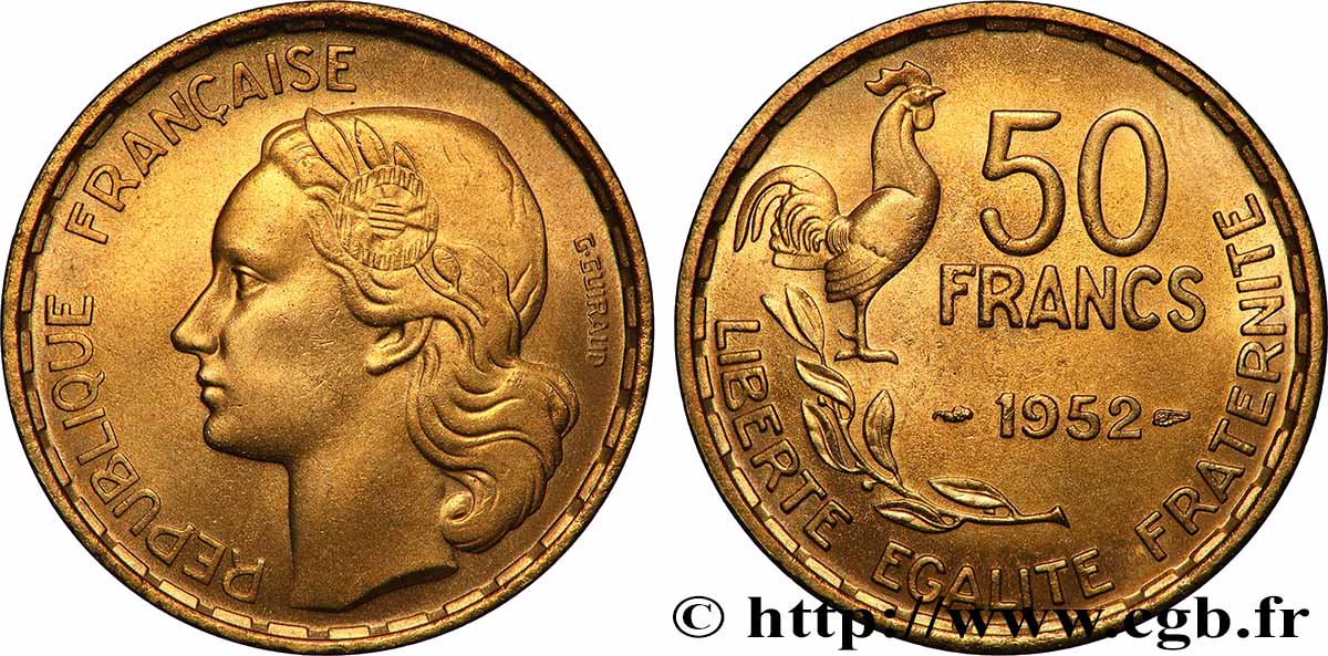 50 francs Guiraud 1952 F.425/8 VZ