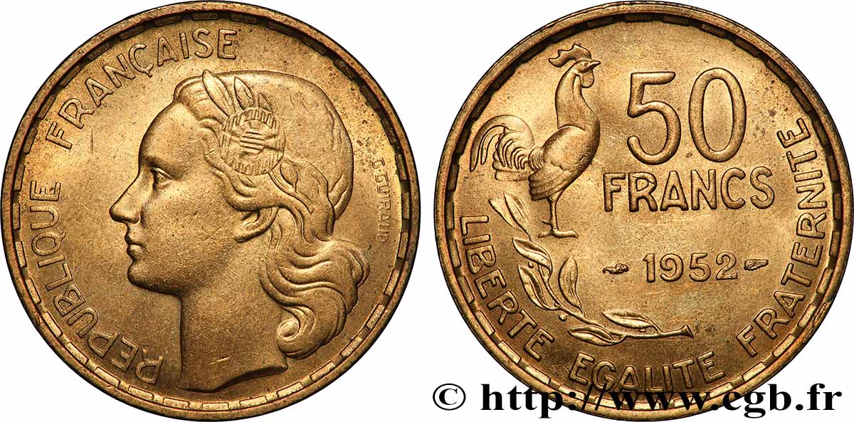 50 francs Guiraud 1952 F.425/8 VZ