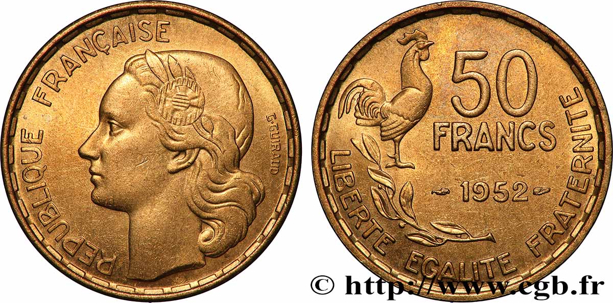 50 francs Guiraud 1952 F.425/8 VZ