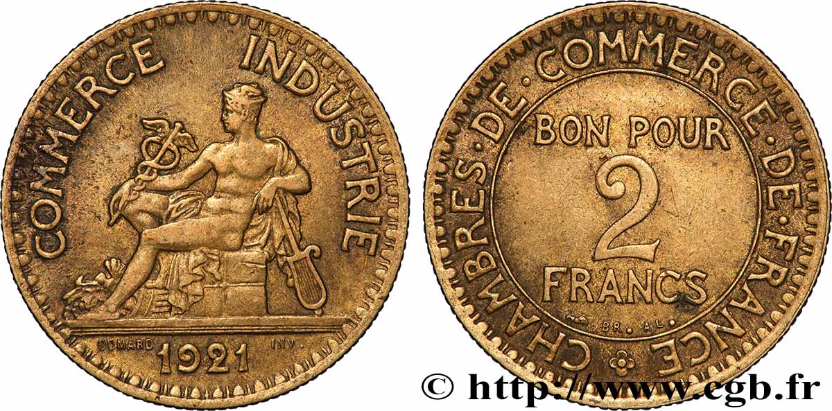 2 francs Chambres de Commerce 1921 F.267/3 q.SPL