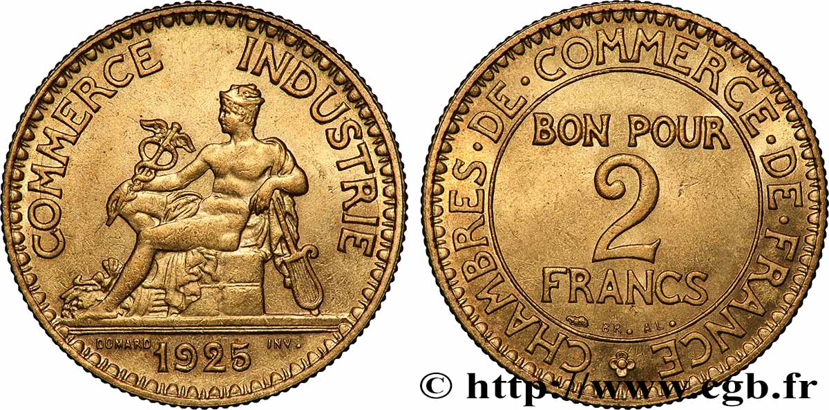 2 francs Chambres de Commerce 1925 F.267/7 MS