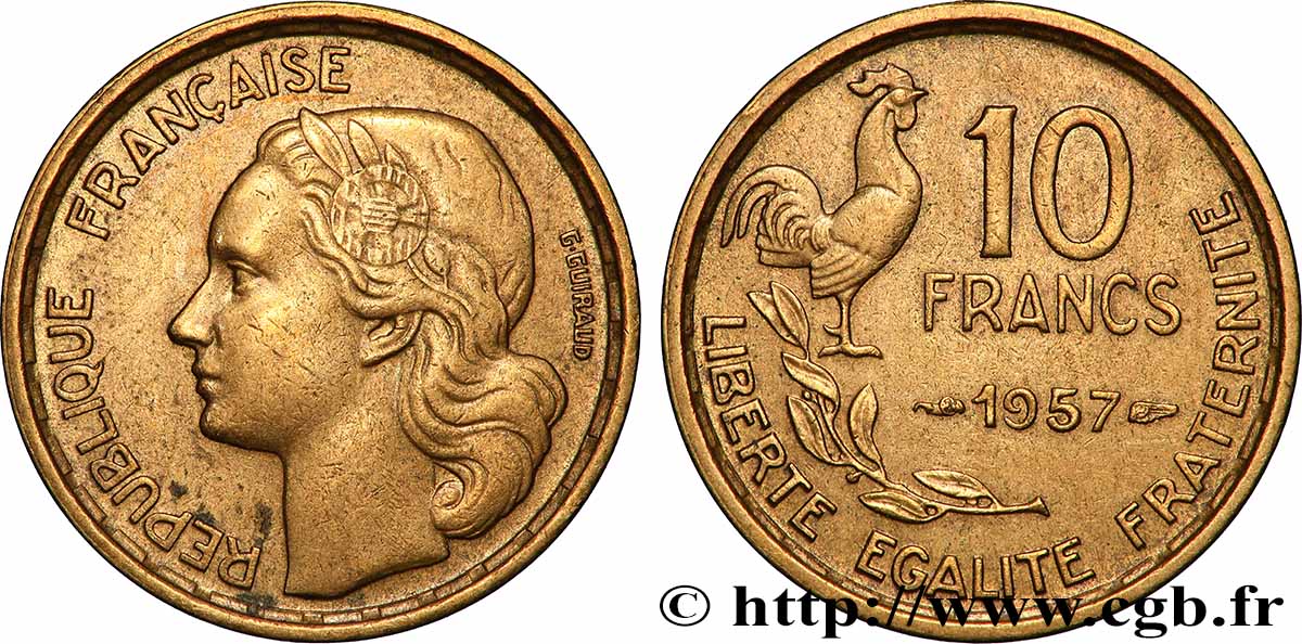 10 francs Guiraud 1957 F.363/13 SS