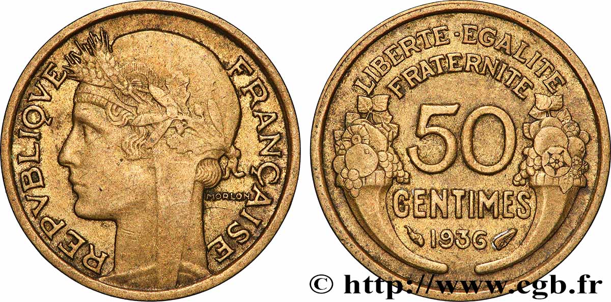 50 centimes Morlon 1936 F.192/12 fVZ