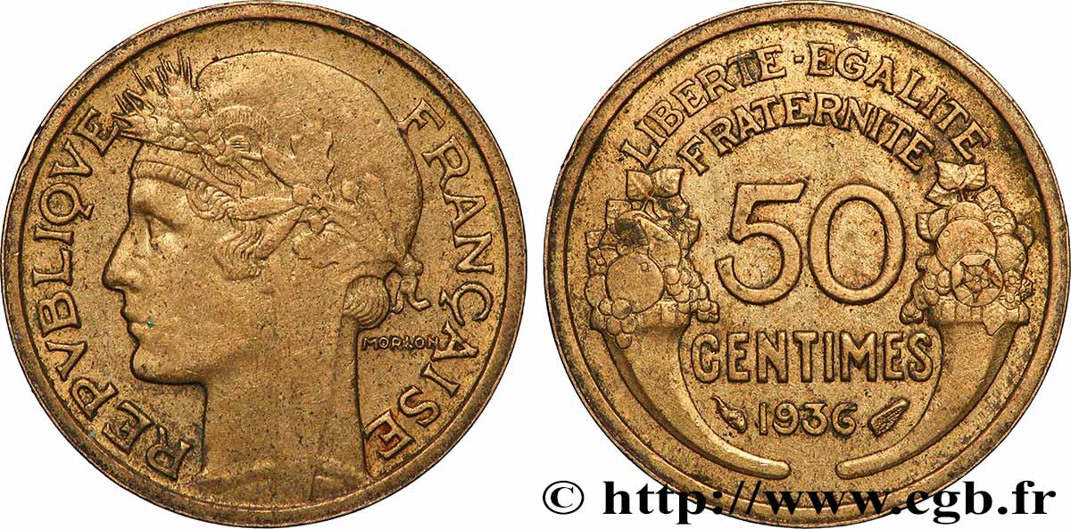 50 centimes Morlon 1936 F.192/12 q.SPL