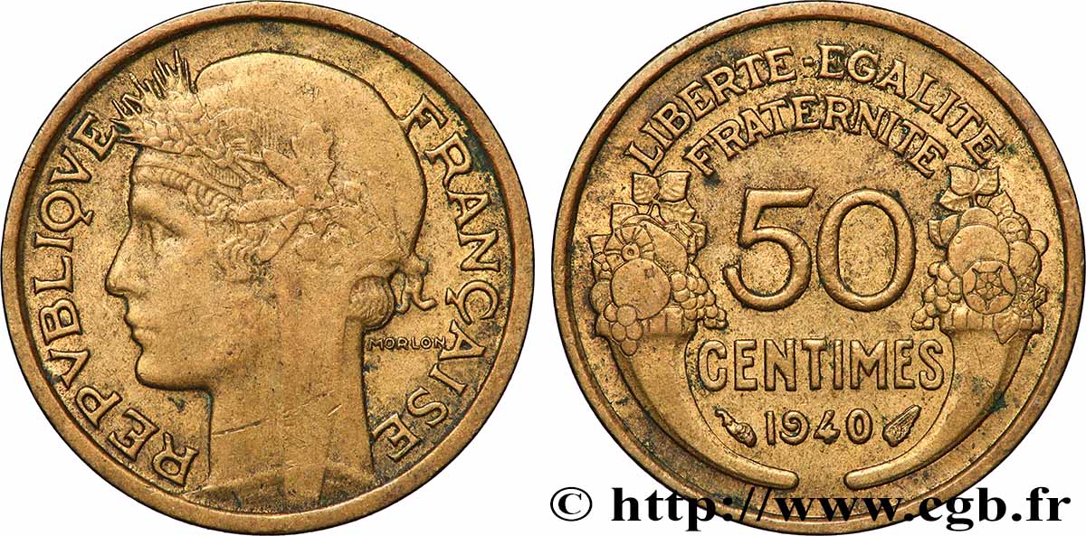 50 centimes Morlon 1940 F.192/17 MS