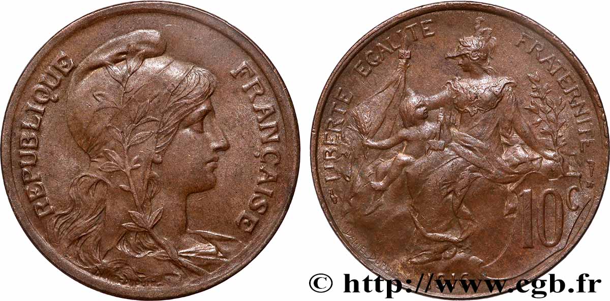 10 centimes Daniel-Dupuis 1916 F.136/27 q.SPL