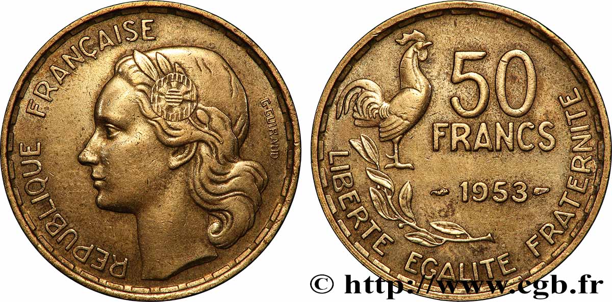 50 francs Guiraud 1953 F.425/10 SS