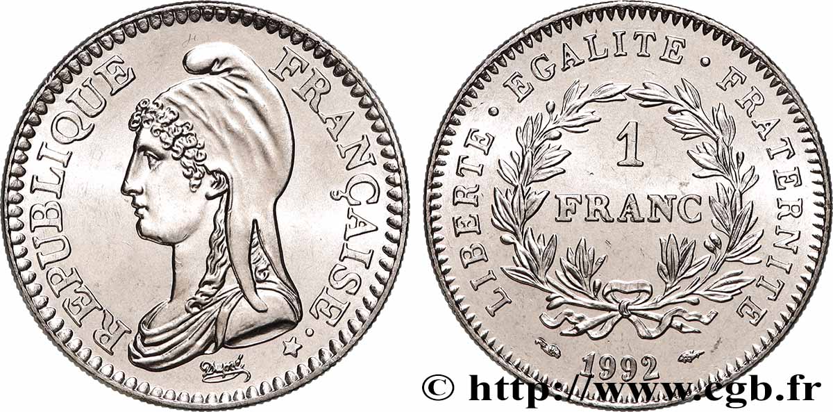 1 franc République 1992 F.229/2 ST