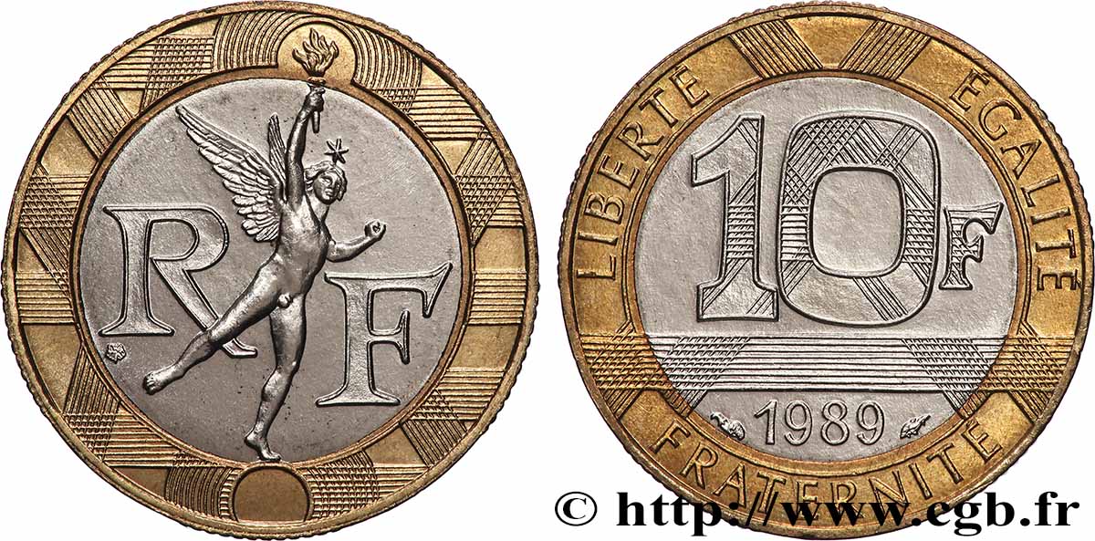 10 francs Génie de la Bastille 1989 Pessac F.375/3 FDC
