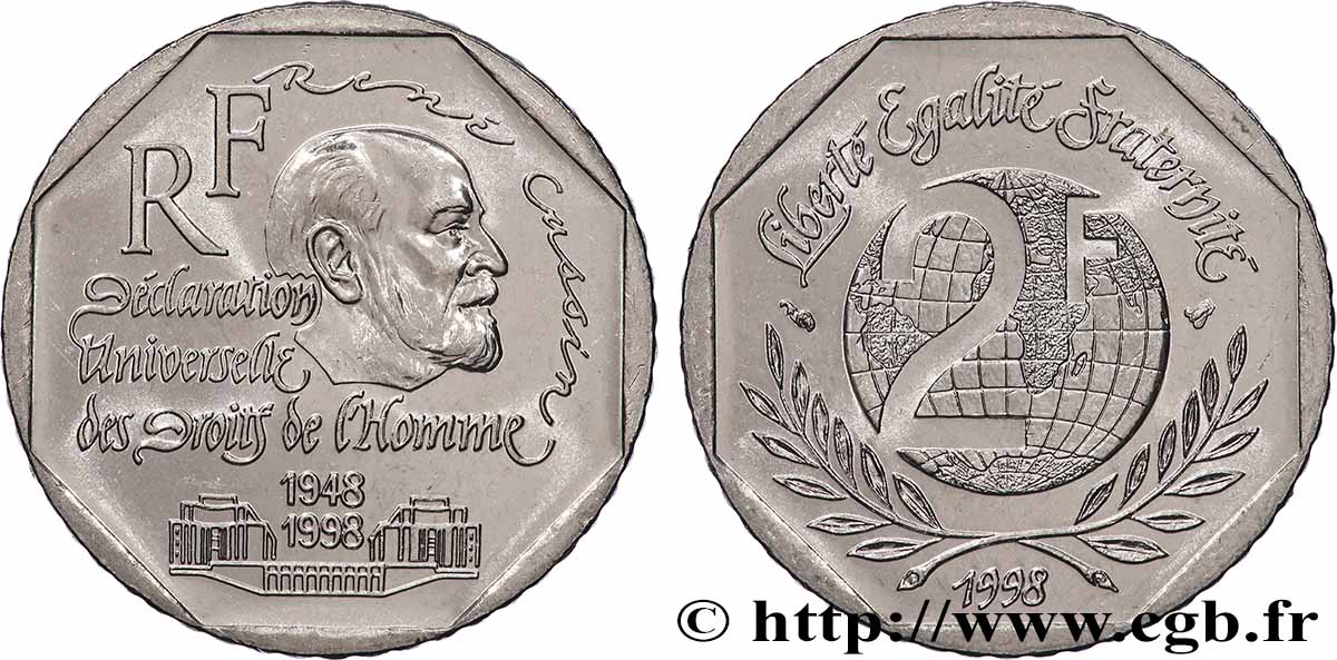 2 francs René Cassin 1998 F.276/2 ST