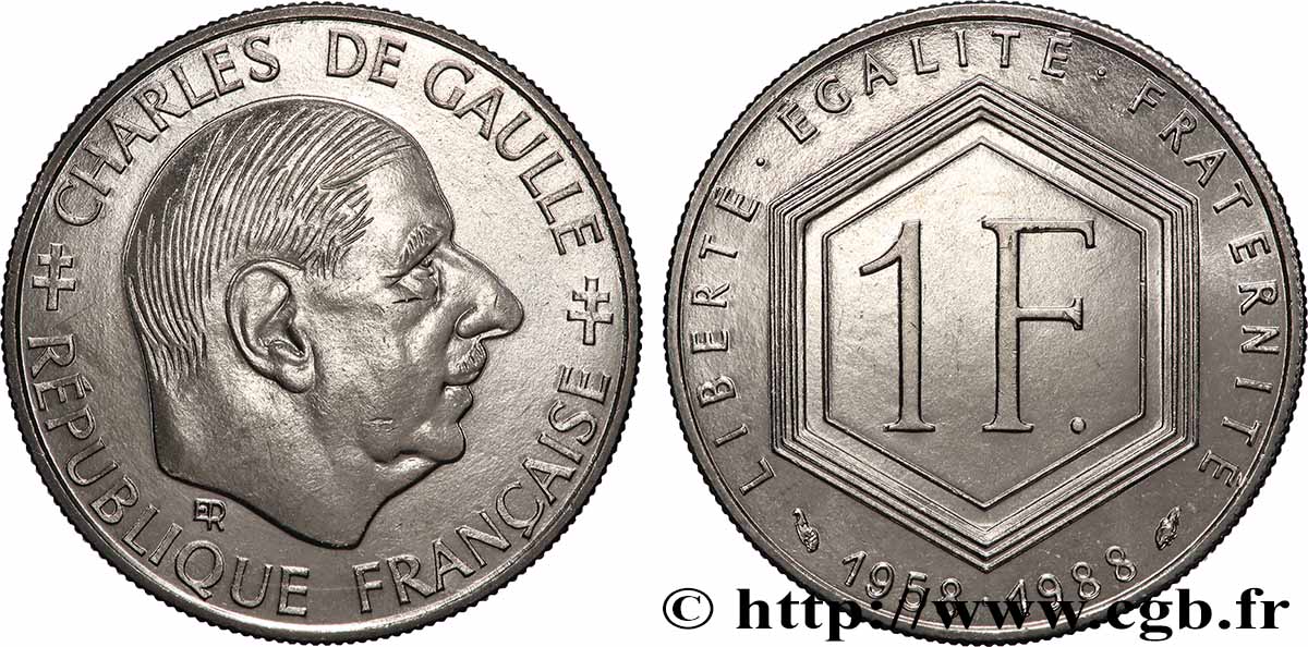 1 franc De Gaulle 1988 F.227/2 fST+